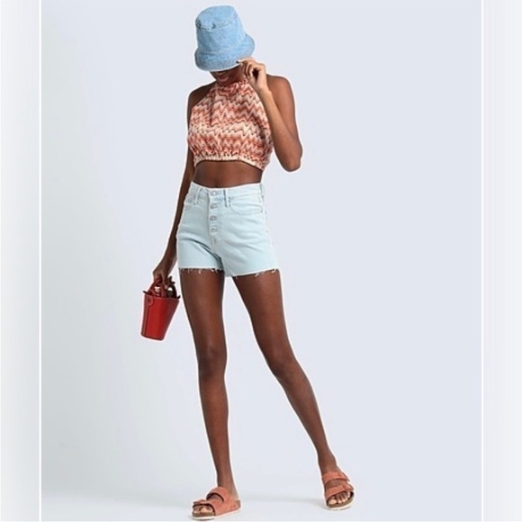 NWT Faithful the brand women’s halter crop top ottica top summer beach wear - Picture 1 of 10